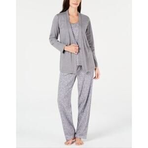 Charter club grey cotton blend short Robe Size XS New